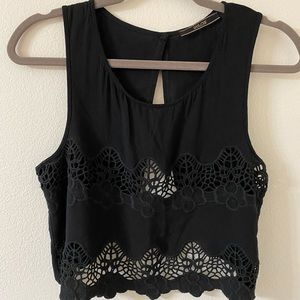 Embroidered Crop Trop